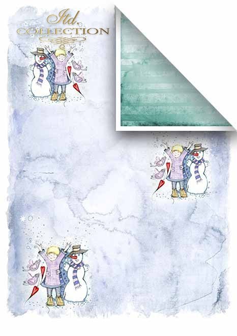 Scrapbooking papeles en sets - Ángeles y copos de nieve*Скрапбукинг бумаги в наборах - Ангелы и снежинки