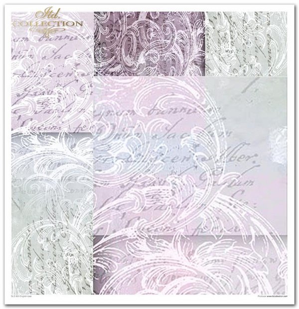 Set von Papieren für Scrapbooking SLS-001 ''Englische Rose''' ---- PREISREDUZIERTES PRODUKT