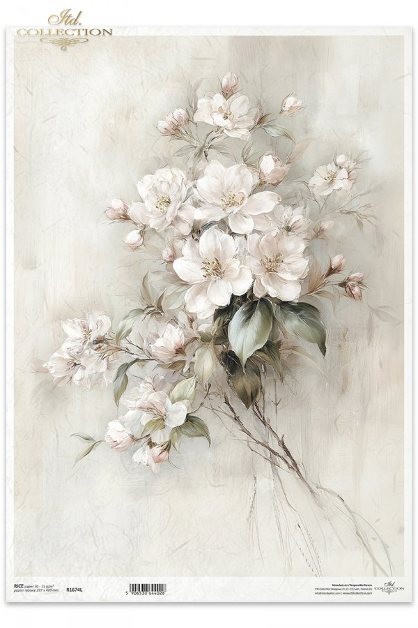 vintage, flora, bukiety, kwiaty, botanika, jaśmin*vintage, flora, bouquets, flowers, botany, jasmine