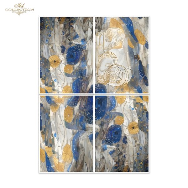 Papier morwowy decoupage FPA1006 seria Inspiracje Klimtem * Mulberry decoupage paper FPA1006 Inspired by Klimt series * Papel decoupage morera FPA1006 Inspired by Klimt