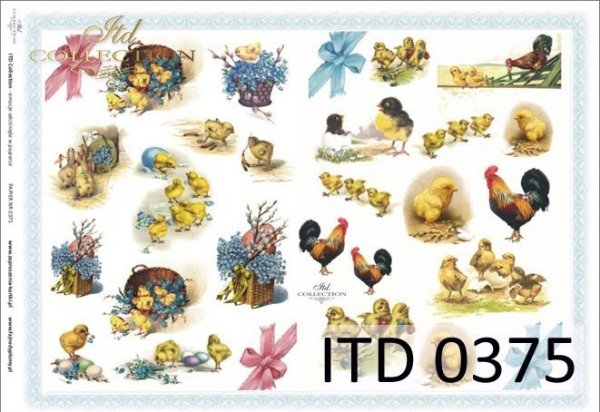 Decoupage paper ITD D0375