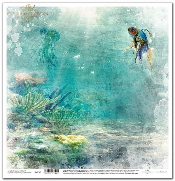 Seria Tropical dreams - ryba, morska toń, głębia, koralowiec, meduza