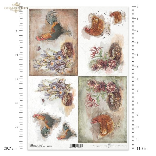 hen, chickens, roosters, quack with eggs, eggs in nest, nest, proud rooster and lone hen, interesting background with various ornaments, pastel background, farm animals, Henne, Hühner, Hähne, quaken mit Eiern