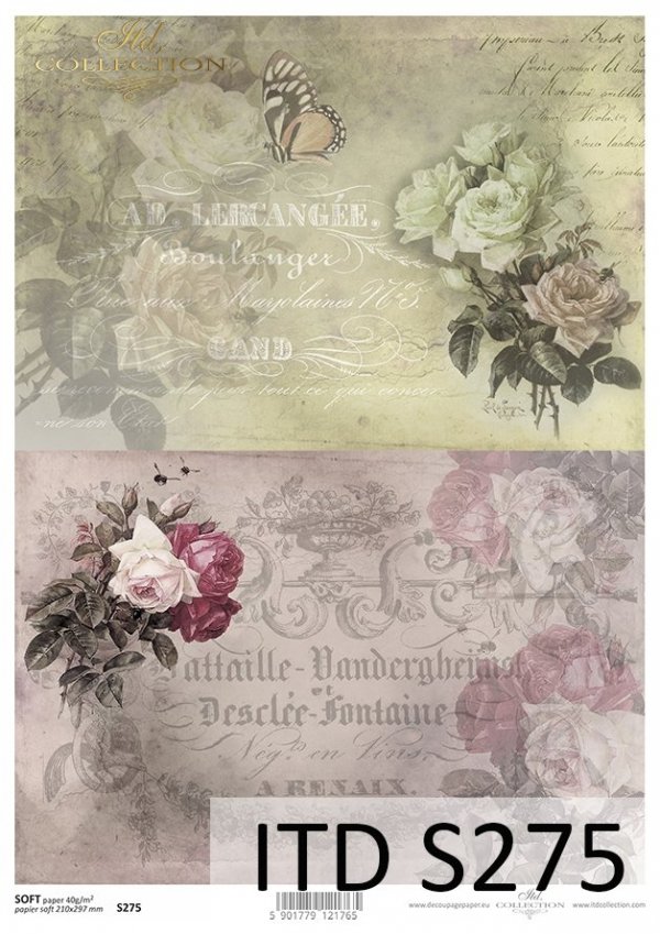 Decoupage paper Soft ITD S0275