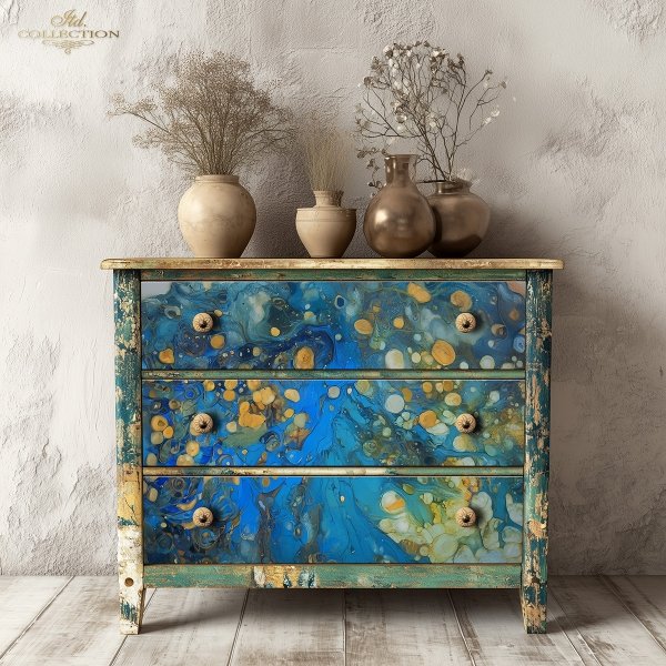 Papier morwowy decoupage FPA1013 seria Inspiracje Klimtem * Mulberry decoupage paper FPA1013 Inspired by Klimt series * Papel decoupage morera FPA1013 Inspired by Klimt