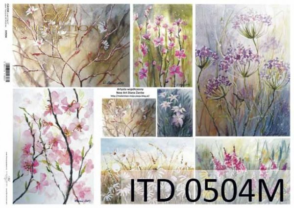 Decoupage paper ITD D0504M