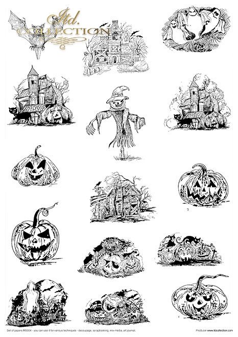 Creative Set MS004 Art Journal Halloween