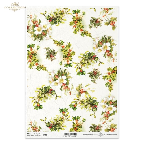jemioła, ostrokrzew, głóg, owoce głogu, dekoracja świąteczna, dekoracja na Boże Narodzenie, Boże Narodzenie, R776, mistletoe, holly, hawthorn, hawthorn fruit, Christmas decoration, Mistel, Stechpalme, Christmas, Weißdorn, Weißdornfrüchte, Weihnachtsdekora