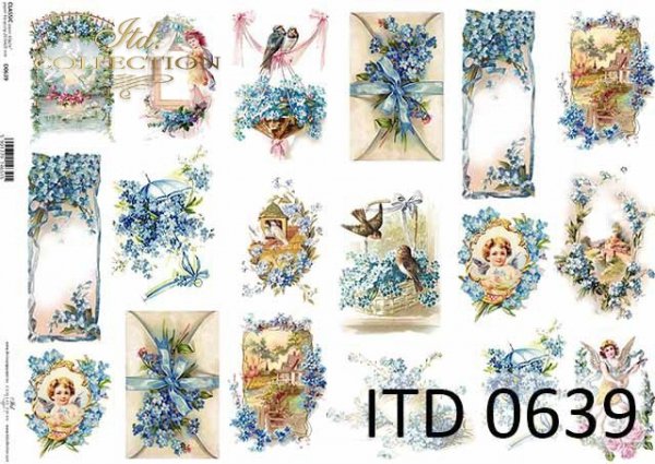 Decoupage paper ITD D0639