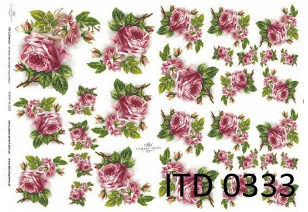 Decoupage paper ITD D0333