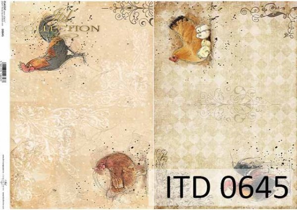 Decoupage paper ITD D0645