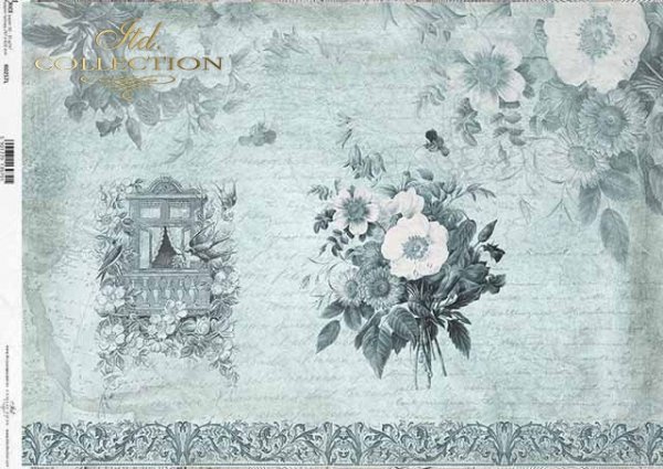 *Papier Decoupage Blumen, Dekoration, Fenster in Blumen*бумага декупаж цветы, украшение, окно в цветы