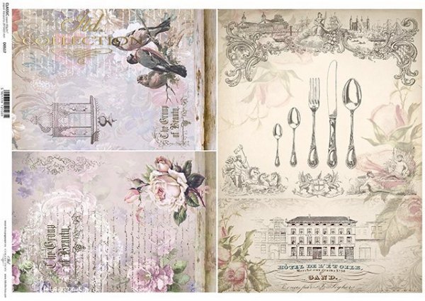 Decoupage paper ITD D0517M