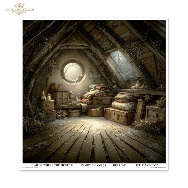 Scrapbooking papers SLS-102 Mouse World - Interior
