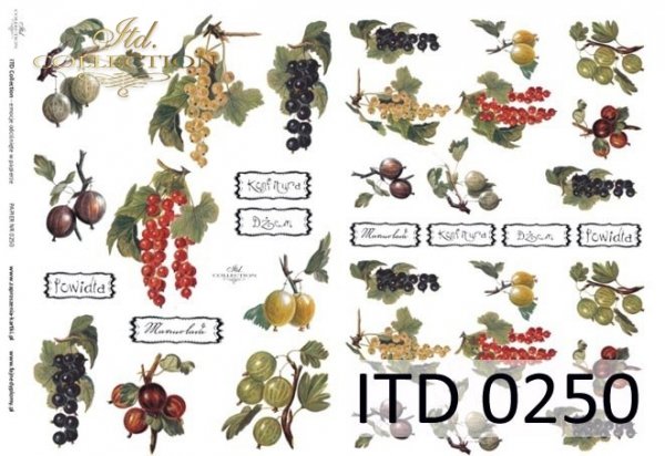 Decoupage paper ITD D0250