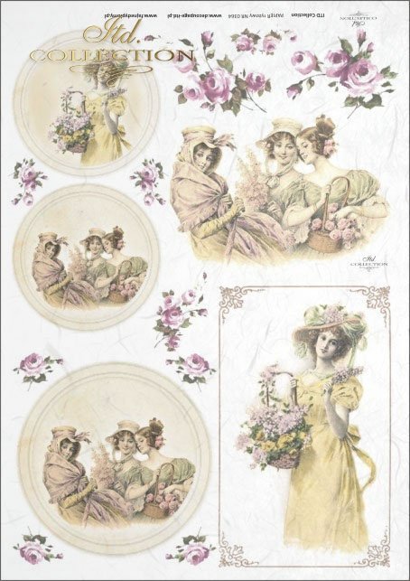 vintage, retro, woman, dress, flowers, rose, roses, flower decorations, ornaments, medallion, frame, romance, R364