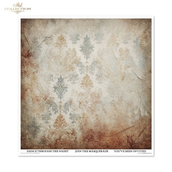 Carnival - When the Curtain Falls * Karnawał, harlekin, teatr, kurtyna, scena, stare deski, romby, vintage, zniszczona tapeta, tekstura, maskarada*Carnival, harlequin, theater, curtain, stage, old planks, diamonds, vintage, distressed wallpaper, texture, 