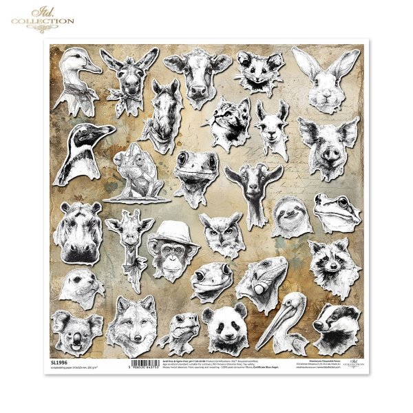 line art, vintage, czarno-biały, zwierzęta, portrety, fauna, dzika natura, ssaki, ptaki, gady, retro, wycinanki, ilustracje*line art, vintage, black and white, animals, portraits, fauna, wildlife, mammals, birds, reptiles, retro, paper cutouts, illustrati