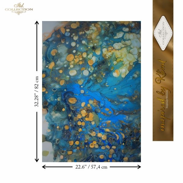 Papier morwowy decoupage FPA1013 seria Inspiracje Klimtem * Mulberry decoupage paper FPA1013 Inspired by Klimt series * Papel decoupage morera FPA1013 Inspired by Klimt