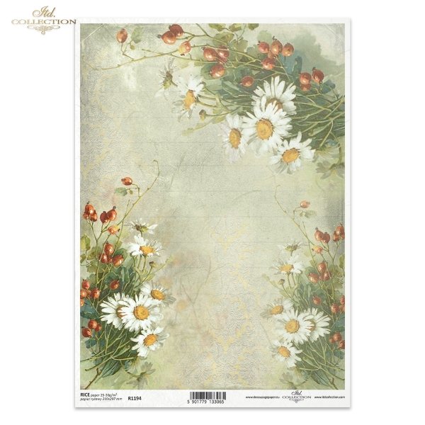 rumianek, rumianki, dzika róża, owoce dzikiej róży, tło, łąka, kwiaty, camomile, wild rose fruit, background, meadow, flower, ripe rosehip, flowers, Feldblumen, Kamille, Wildrose, Wildrosenfrüchte, Hintergrund