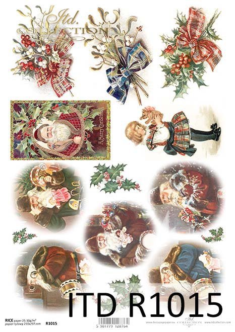 Christmas Rice Paper for decoupage