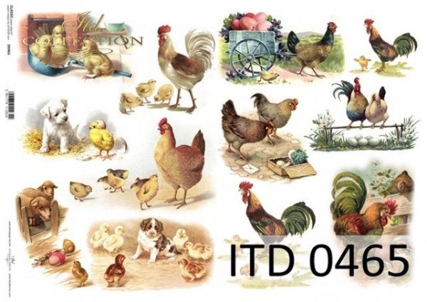 Decoupage paper ITD D0465M