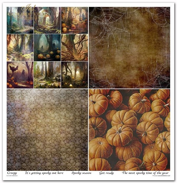 Scrapbooking papers SLS-054 ''Halloween''