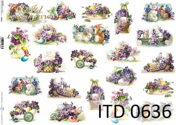 Decoupage paper ITD D0636