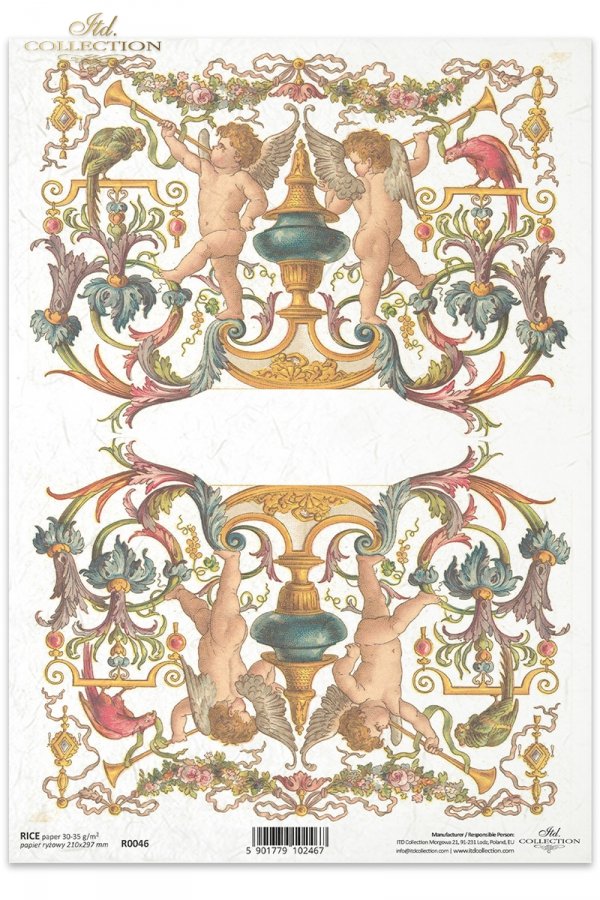 cherubs; flower, flowers, decoration, decorations, ornament, ornaments, floral decorations, Adornos y querubines en imagen de espejo, ornaments, cherubs. Ornamente und Cherubs im Spiegelbild