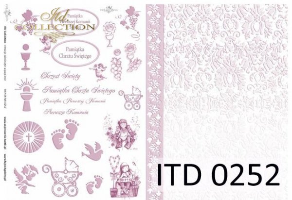 Decoupage paper ITD D0252M