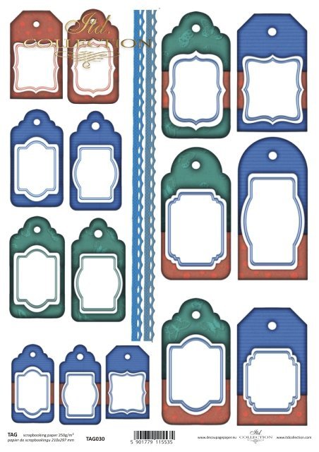 Tags, frames to scrapbooking TAG0030