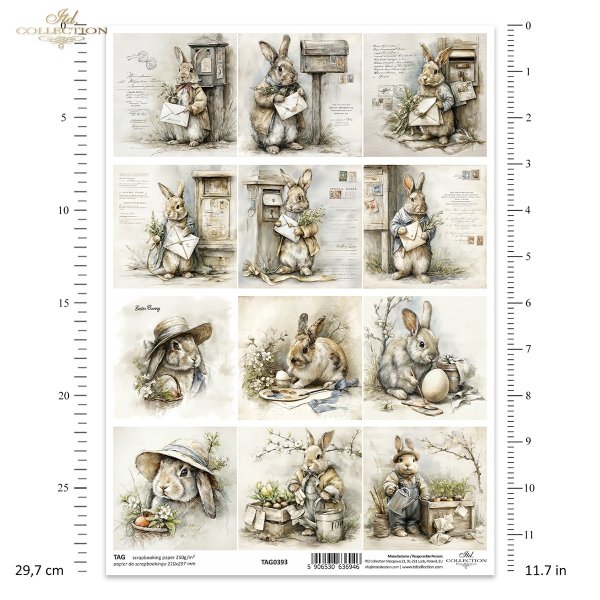 Wielkanoc, zając, królik, vintage, retro, akwarela, wiosna, sielski, wiejski, ilustracja, zwierzęta, kwiaty*Easter, hare, rabbit, vintage, retro, watercolor, spring, idyllic, rustic, illustration, animals, flowers