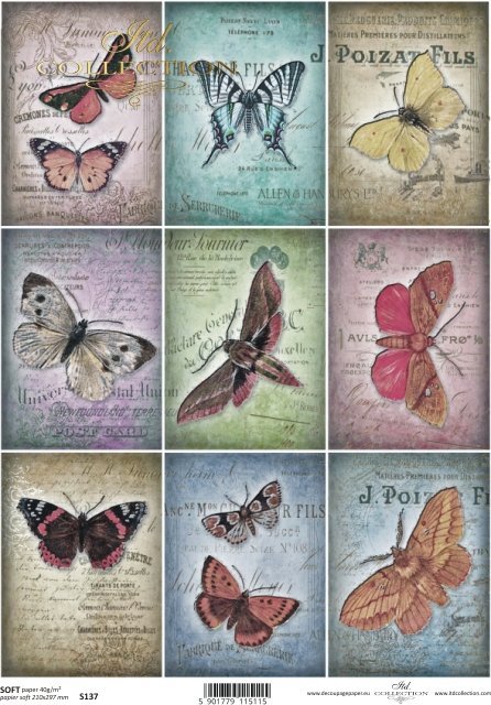 Decoupage paper Soft ITD S0137