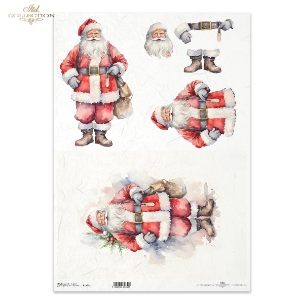Święty Mikołaj, 3D Effect*Father Christmas, 3D Effect*Weihnachtsmann, 3D Effect*Papá Noel, 3D Effect
