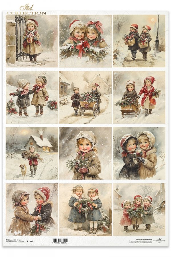 dzieci, vintage, Boże Narodzenie*children, vintage, Christmas*Kinder, Vintage, Weihnachten*niños, vintage, Navidad