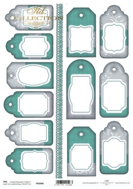 Tags, frames to scrapbooking TAG0006