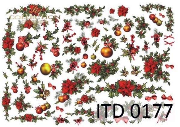 Decoupage paper ITD D0177