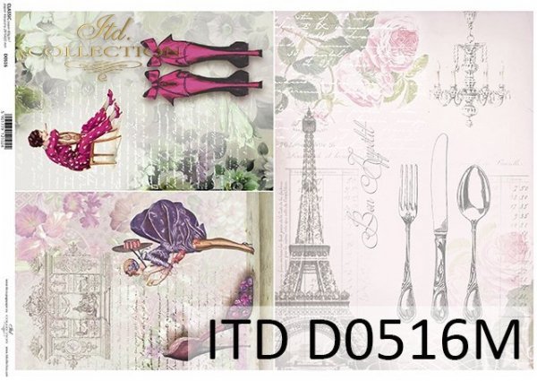 Decoupage paper ITD D0516M
