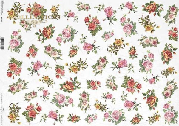 flores, rosas amarillas y rosadas, pequeños elementos*Blumen, gelbe und rosa Rosen, kleine Elemente*цветы, желтые и розовые розы, небольшие элементы