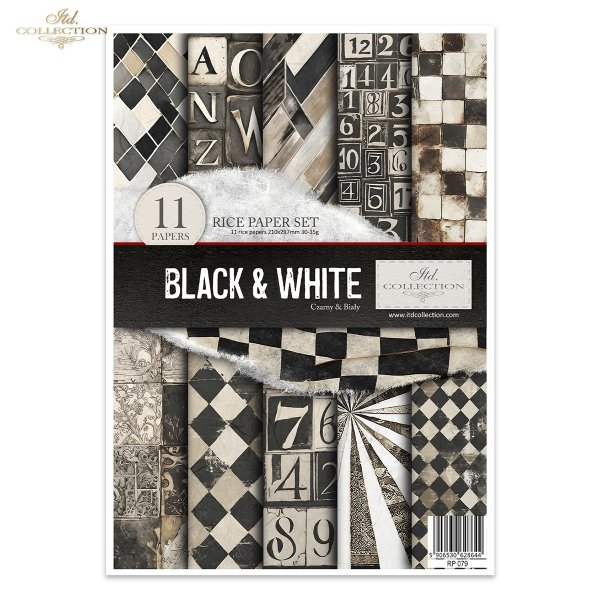 Black &amp; White * Czarny &amp; Biały - geometyczne czarno-białe wzorki