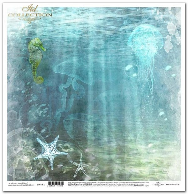 Seria Tropical dreams - konik morski, rozgwiazdy, meduzy