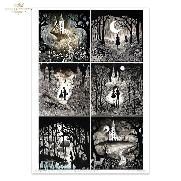 Lost in a Fairy Tale, Black &amp; White, Czarny i Biały, tajemnica, dobro, zło, bajka, bajki, baśnie, walka dobra ze złem, smok, wąż, walka ze smokiem, rycerz, wojownik, drzwi do innego świata, tajemniczy zamek,