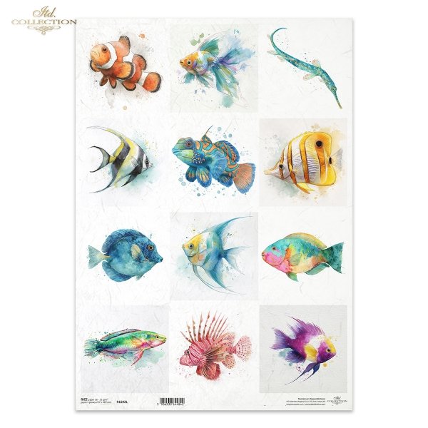 Papel de arroz decoupage A3 R1692L