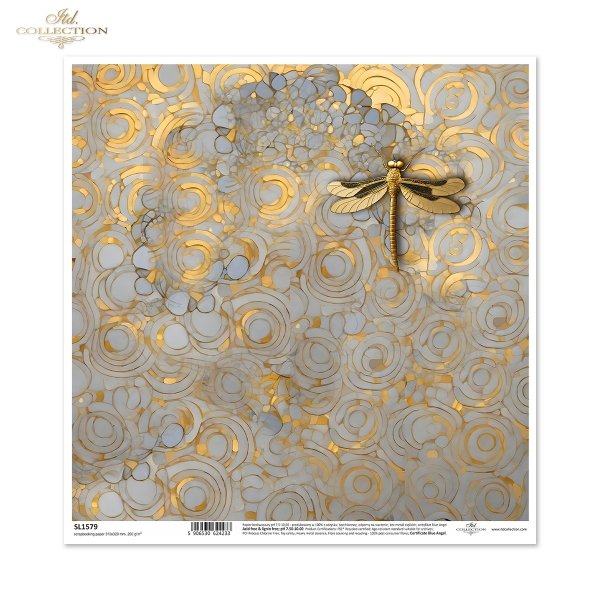 złoto, dekoracyjne wzory, ważki, motyle, kamienie szlachetne, mozaiki, motywy secesyjne*gold, decorative patterns, dragonflies, butterflies, precious stones, mosaics, Art Nouveau motifs