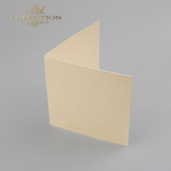 tarjetas para scrapbooking BDK-015 * color crema, papel opalescente