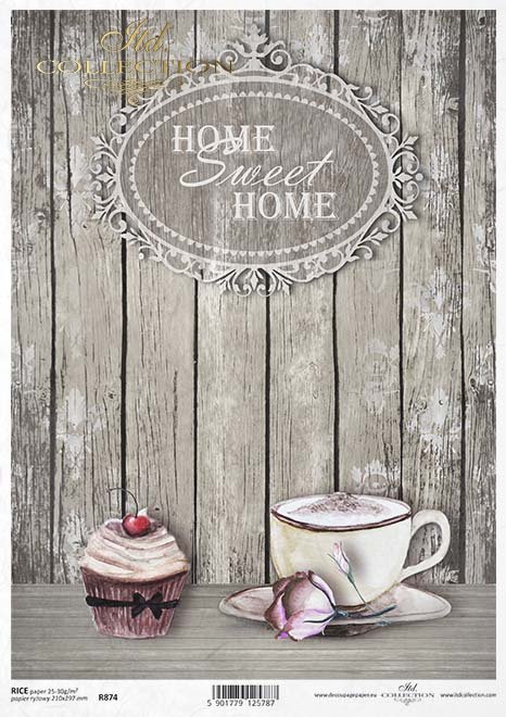 kawa, filiżanka, filiżanki, ciastko, Home Sweet Home, deska, deski, tło, dekor, Vintage. Autorka grafik: Magda Stanczew, R874, coffee, cup, cake, Home Sweet Home, board, background, decor, Vintage, Kaffee, Tasse, Kuchen, Home Sweet Home, Tafel, Hintergrun