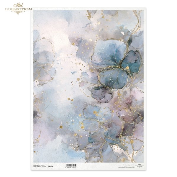 dekoracyjne wzory, motywy kwiatowe, bukiet kwiatów, Ogród Muz, Garden of Muses * Mulberry decoupage paper FPA1005, decorative patterns, floral motifs, bouquet of flowers, Garden of Muses *Seria Garden of Muses
