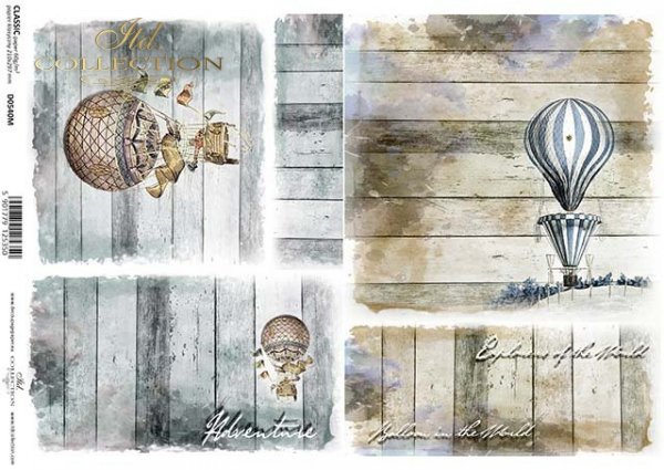 papel decoupage clásico D0540M