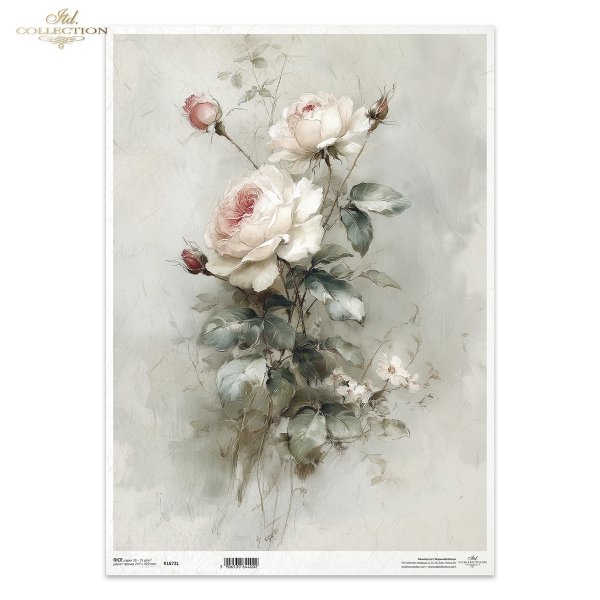 vintage, flora, bukiety, kwiaty, botanika, róża