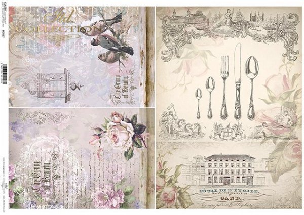 papel decoupage clásico D0517M